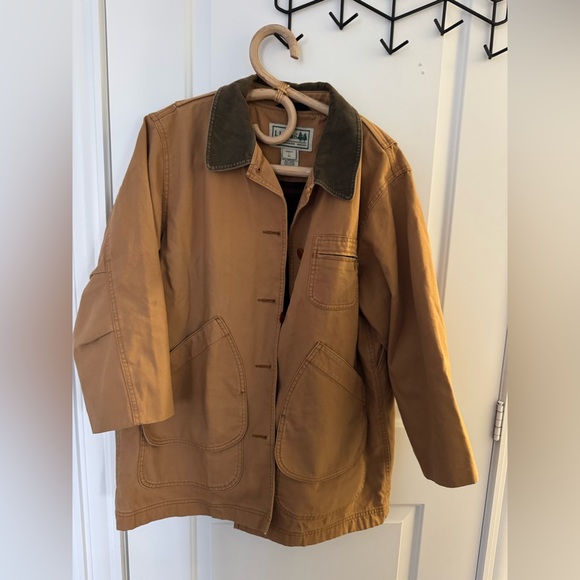 L.L. Bean Jackets & Blazers - Vintage LL Bean Large Chore Barn Jacket Plaid  Flannel Lined Womens